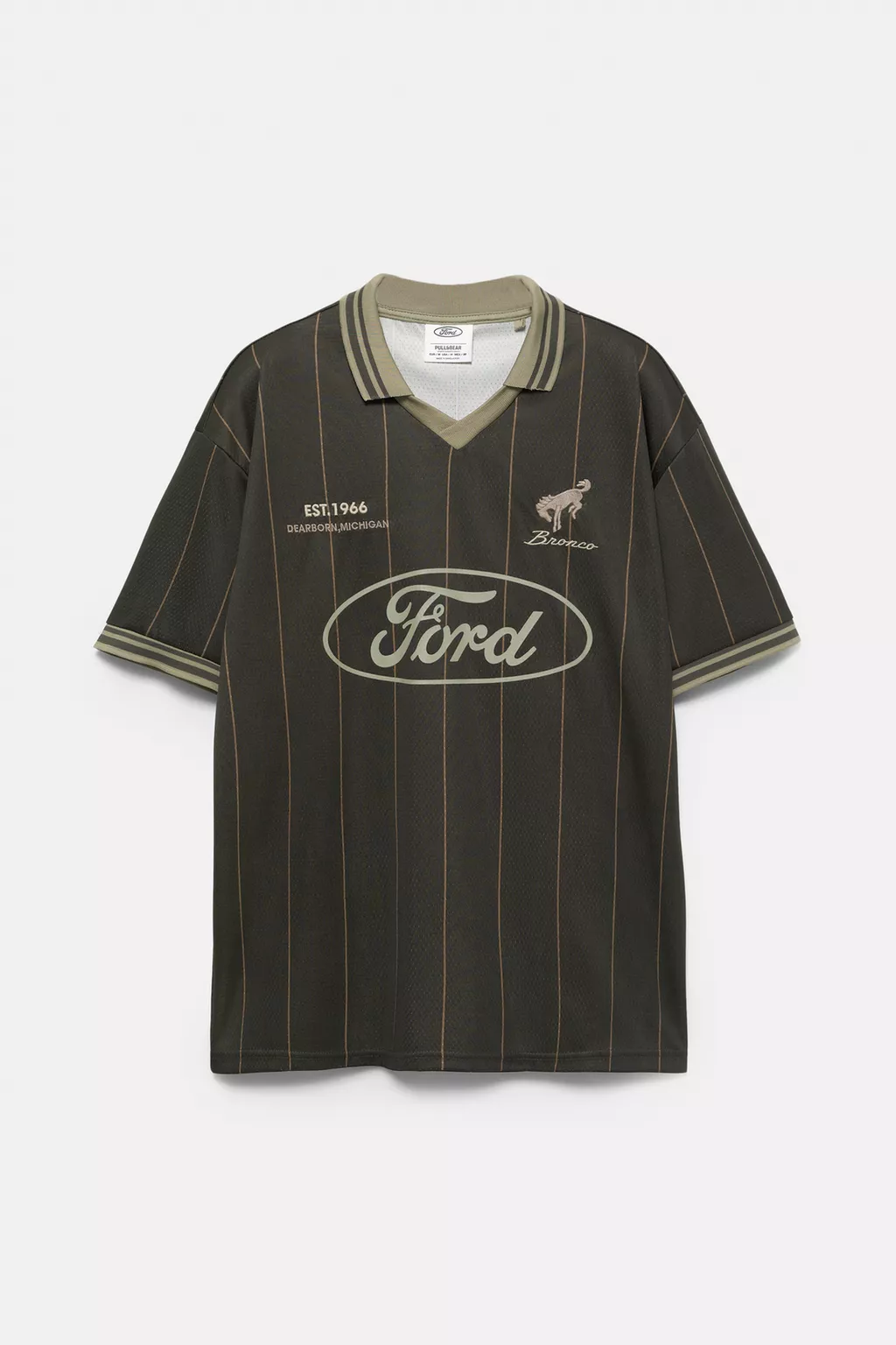 T-Shirt Football Heritage — Vert Rayé