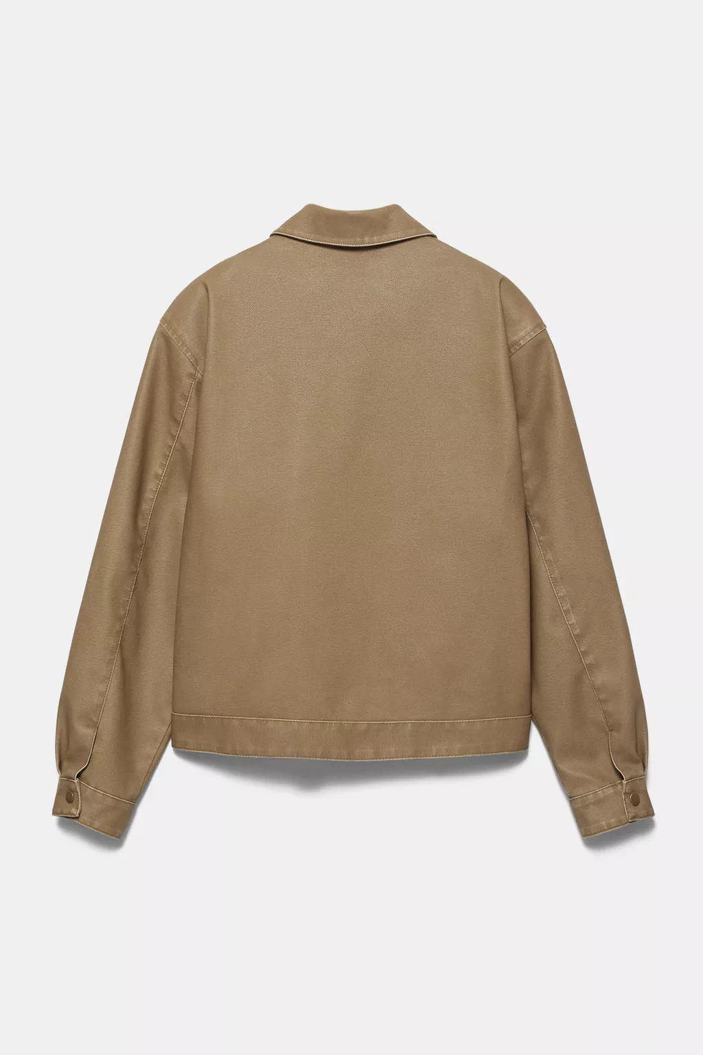 Blouson Similicuir Vintage — Camel