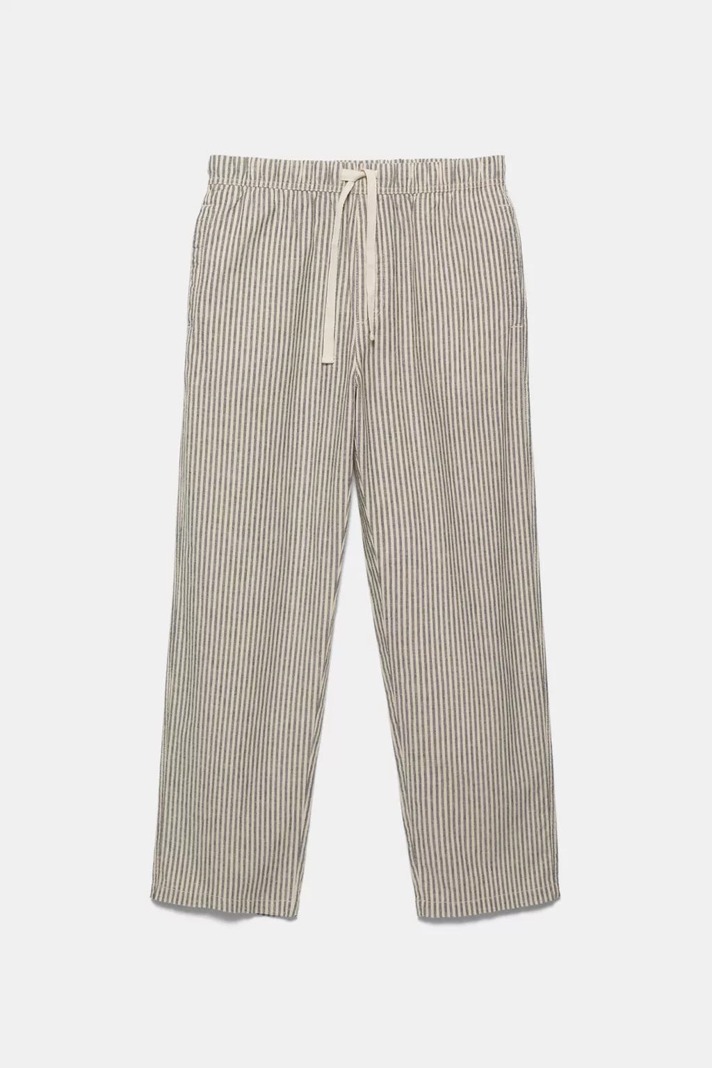 Jogger Rayures Coton-Lin