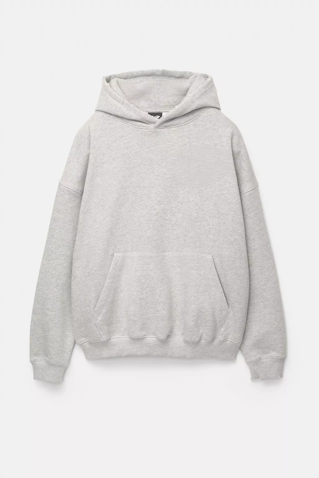 Hoodie Logo Brodé — Gris Vigoré