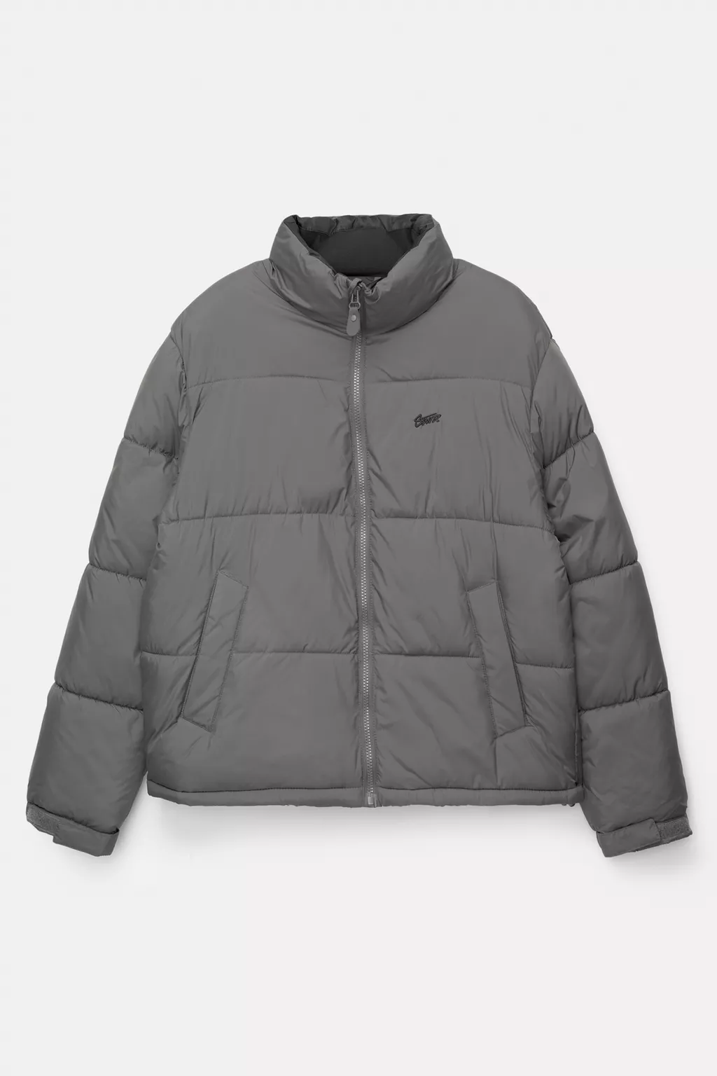 Veste Matelassée Col Montant — Noir