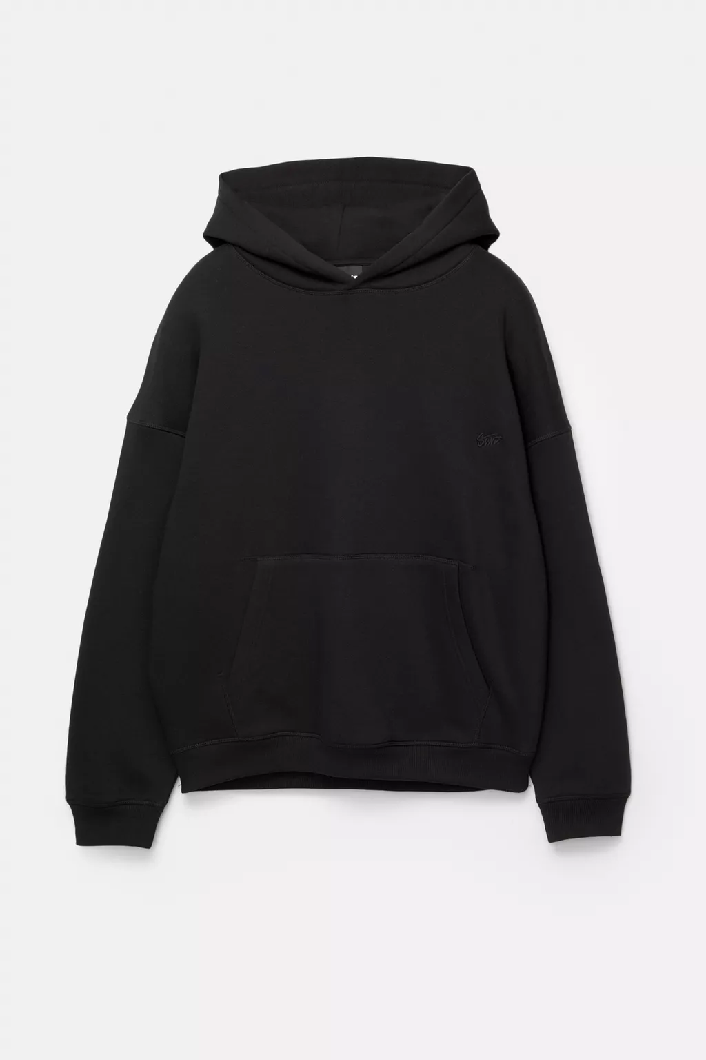 Hoodie Logo Brodé — Noir
